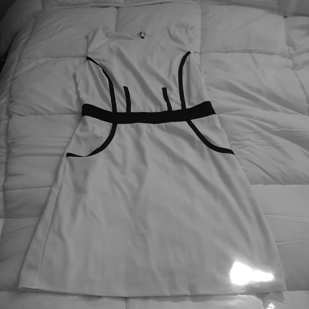 Cute white and black dress